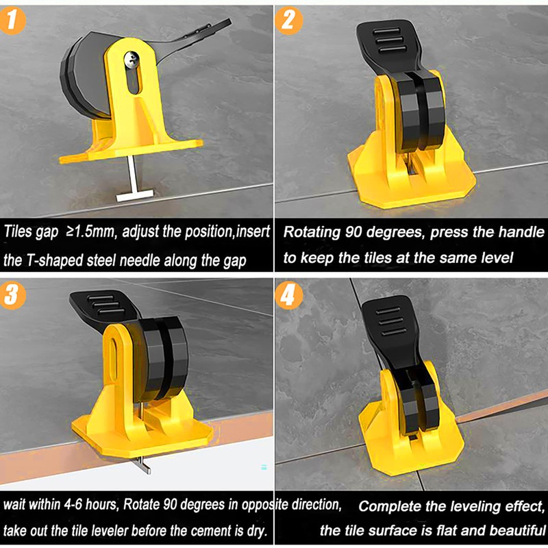 50pcs Tile Leveler Tile Tools Needle Exchangeable Reusable Tile Spacers