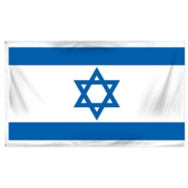 Israel Jewish Super Poly 2X3 2Ft X 3Ft Flag Banner