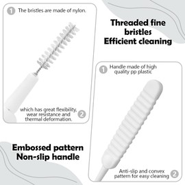 Cepillo de Limpieza para Cabezal de Ducha, Nuevo Cepillo para Polvo de Limpieza para Cabezal de Ducha Antiobstrucción,Limpia Fácilmente Grietas, Ideal para Teléfonos Móviles, Teclados, etc (30PCS)