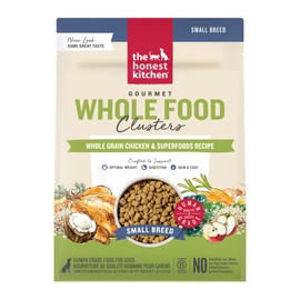 The Honest Kitchen Human Grade Whole Food Dry Dog Food, Clusters Small Breed Whole Grain Dry Dog Food, Chicken, 1 lb