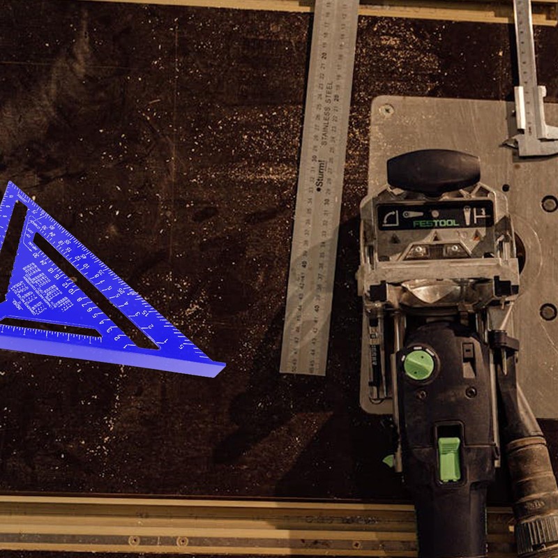 Rafter Square 12 Inch Aluminum Alloy Square Tool, Carpenters Square,