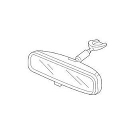 Genuine Honda 76400-SEA-004 Rearview (Day/Night) Mirror Assembly