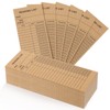 Resurhang 500 Pcs Reading List Bookmarks, 3x8 in Kraft Book