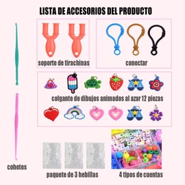 2000+ Kit de Pulsera de Goma Elástica, Kit para Hacer Pulseras Niñas, Juego de Bandas de Goma para Hacer Pulseras, Rubber Bands Bracelet, Bandas de Telar de Colores en 23 colores