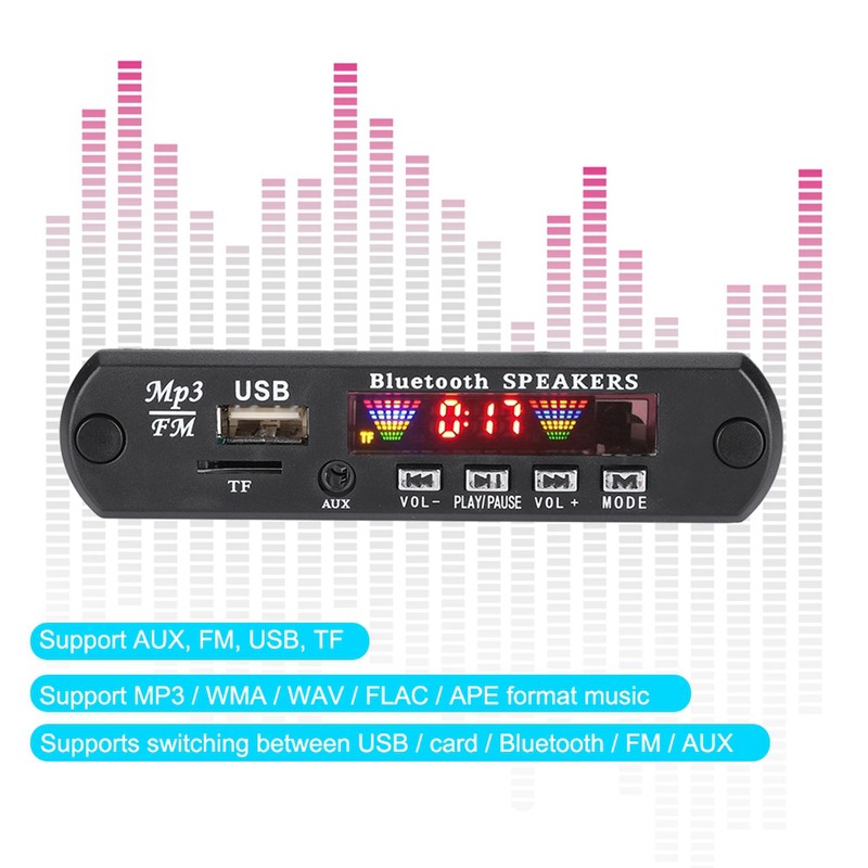 TFM01Bt U-DX Bluetooth 5.0 4 Colors Screen FM APE FLAC