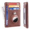 Hawanik Slim Minimalist Front Pocket Air Tag Wallet, Mens Wallet