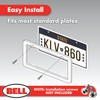 Bell Automotive 22-1-46455-8 Die-Cut Design License Plate Frame, Corrosion Resistant,