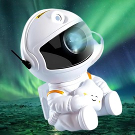 TRENDYLIS Astronaut Galaxy Night Light Projector - 2nd Generation Space Buddy Projector Star Nebula Ceiling LED Lamp with Timer and Remote - Gift for Kids, Adults, Birthdays and Valentine's Day