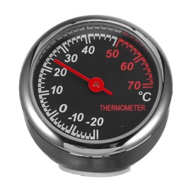Gatuida Car Supplies Car Dashboard Decorations Car Thermometer Luminous Clock Mechanical Thermometer Decorate Single