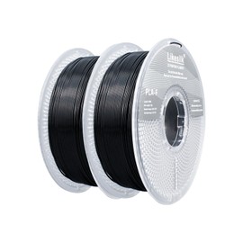 Likesilk 3D Printer Filament PLA F 3D Printing Filament 1.75mm Dimensional Accuracy +/- 0.02 mm, 0.25KG & 1KG & 10KG (Black 2KG)