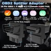 OBD2 Splitter Adapter,16 Pin OBD2 1 X Male to 2