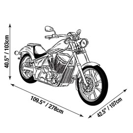 Raider 02-7740 DT-Series Premium X-Large Heavy-Duty Motorcycle Storage Cover