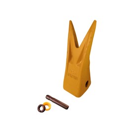 Excavator Bucket Tiger Rock Tooth w Pins, Fits CAT J250 Series- 1U-3252WTL (1)