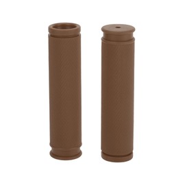 TUCKBOLD Bike Handlebar Grips Covers 125mm Long Lightweight | Bicycle End Grips Protector Brown 1 Pair