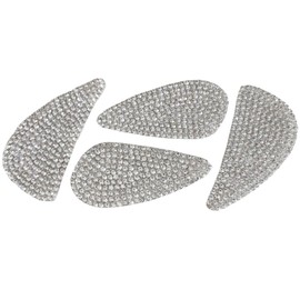 NIUHURU Crystal Car Rear Trunk Logo Emblem Sticker Compatible with Hyundai Bling Accessories Rhinestone Car Decal (Silver, for Sonata 2020-2023)