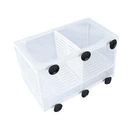 Fish Nursery for Aquarium-Fish，Aquarium Fish Breeder Box, , Hatching Box, Juvenile Fish Spawning Incubator, Water Isolation Net Hatchery、Fish Isolation Box 25 x 14 x 15cm