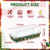 Jingmore 50 Pcs Christmas Charcuterie Boxes with Clear Lids Disposable