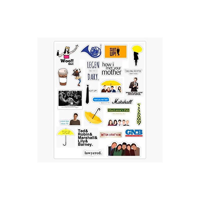How I Met Your Mother Pack Bumper Sticker Vinyl Decal