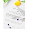Qinpan Four Leaf Clover Necklace and Stud Earrings Set for