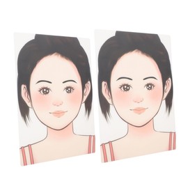 VILLFUL Practice Makeup Board Reusable Face Painting Board Stencils Ideal for Kids Artists and Beginners Durable Washable Plastic for Parties Weddings and Lessons