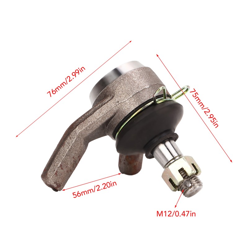 M12 Suspension Tie Rod End Ball Joint Carbon Steel for