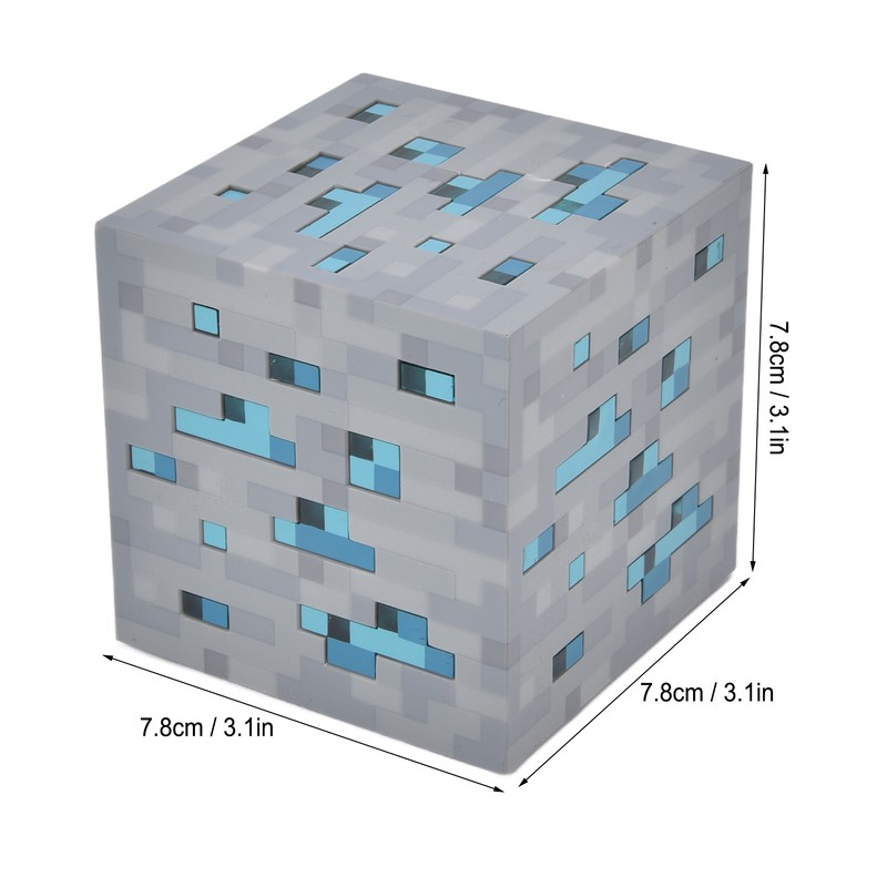 LED Cube Night Light 3.1in Energy Saving Blue Light LED