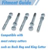5 Pack Grade 2 Shear Bolts 1/2" x 3-1/2" Kit