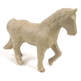 Décopatch - Ref AP108O - Small Horse - Papier Maché Object to Decorate - 13 x 4 x 11cm - Decorate with Décopatch Papers & PaperPatch Glue, Glitter, Paints