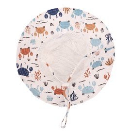 DRESHOW Baby Sun Hat Toddler Sun Protection Animal Cap Unisex Summer Bucket Hat with Chin Strap UPF 50+