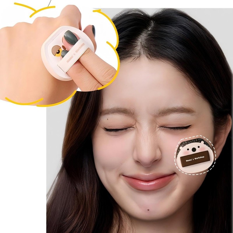 Momo's Workshop Cute Makeup Puff for Fine Makeup, Concealer, Foundation