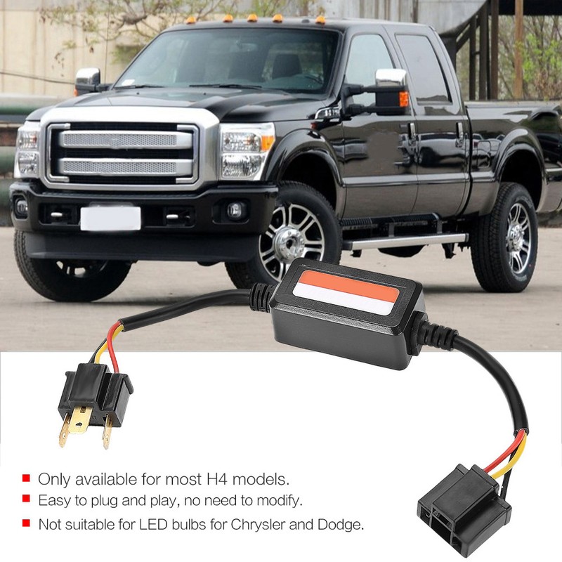 2pcs Car LED Headlight Decoder Radio Audio Anti Interference Error