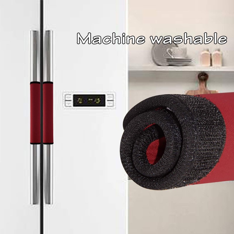 Miaowater Refrigerator Door Handle Covers Kitchen Appliance Decor Handles Anti-Skid