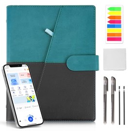 LSXD Cuaderno Inteligente Borrable, Libreta Notas bonitas A5 de 50 Páginas con Pluma,Notas Adhesivas y Tela de Microfibra, Agenda Electronica Digital Reutilizable, Smart Notebook Gadgets para Oficina