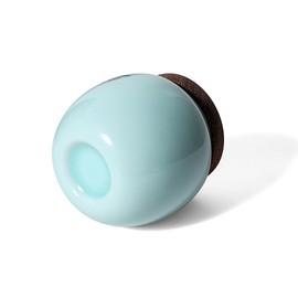 CELADON Pet Urns,Small Pet Urns for Dogs Ashes,cat Urn,Dog Urn,Urns for Ashes with Delicate Dreamy Blue——No Longer by My Side Forever in My Heart(4.2X3.8Inch，15.6 cu/in)