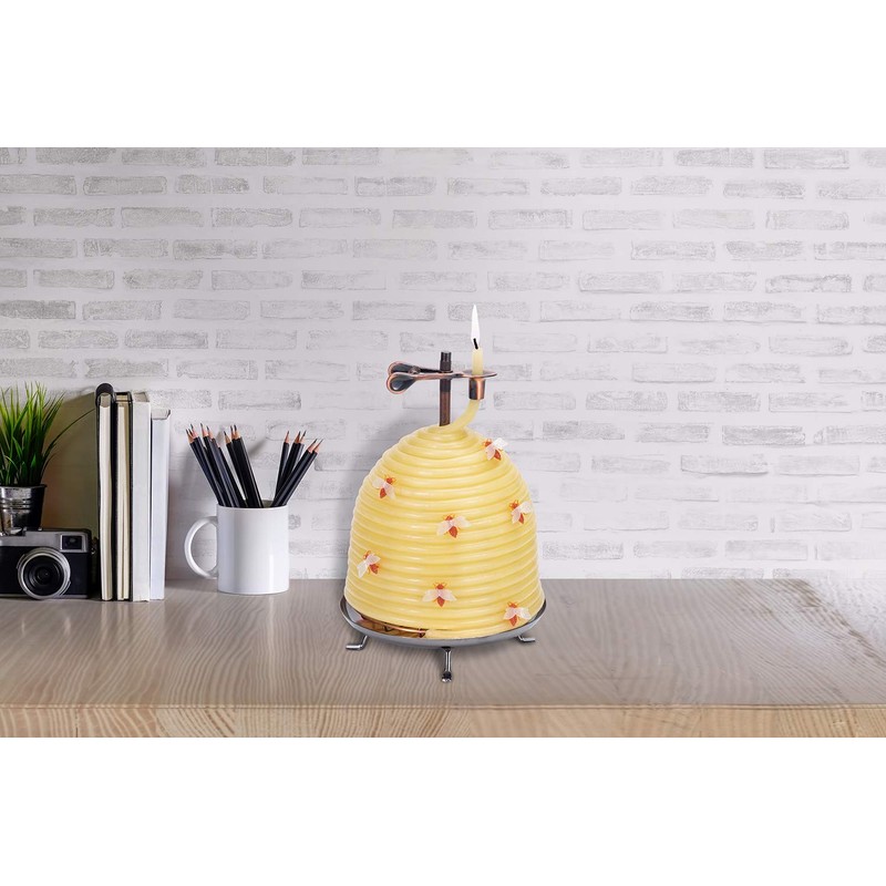 Candle by the Hour 120-Hour Beehive Candle, Eco-friendly Natural Beeswax