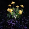 2-Pack Solar Azalea Flower Garden Lights, IP65 Waterproof Outdoor Decorative