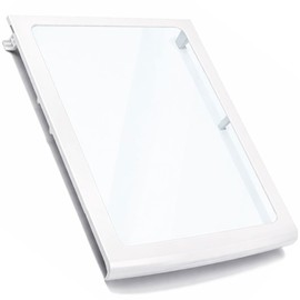 WR32X22844 Refrigerator Freezer Glass Shelf Compatible With GE GSE25HMHEHES, GSE25HSHBHSS, GSE25HMHJHES, GSE25HSHEHSS, GSE25HSHJHSS, GSE25HMHKHES Refrigerator etc. Part Number: AP5980305, PD00026844