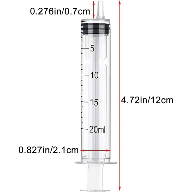 Syringe With Cap,Individually Sealed Syringe,Without NeedlePlastic Syringe, for Scientific Labs