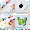 Arrowbash 12 Sets Butterfly Painting Kit Summer Ceramic to Paint
