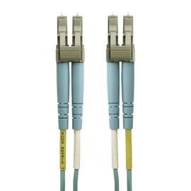 Belkin 10-Meter OM4 40/100Gb Aqua Fiber Optic Cable (F3F004 to 10M)