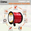 Cluparis 3-Pound Heavy Duty Square Trimmer Line .155-inch-by-292-ft Commercial String