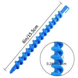 LALOCAPEYO 30 PCS Spiral Hair Perm Rods Set Self Grip Rollers Tools Curly Hair Tool Multi Functional Curler Hair Curling Rollers Spiral Perm Rods Hair Tool (S)