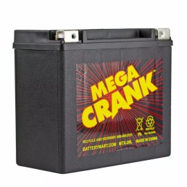 Mega Crank MTX20L AGM Maintenance Free Battery [MTX-20L]