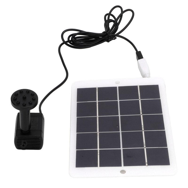 3W 5V Solar Water Fountain Pump 120L/H Landscape Garden Solar