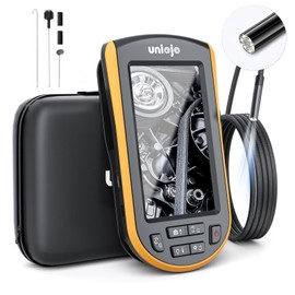 UNIOJO 5.2mm Borescope, Endoscope Camera with Light, IP67 Waterproof Sewer Camera with 4.3" LCD Screen, 1080P HD with 8 LED Lights, 32GB Card, Carrying Case, Gadgets for Men & Tools for Men