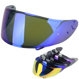 RIDLOG Motorcycle Helmet Visor for RF-1200 CWR-1 Visors Replacement X14 Face Shield Replacement for RF-1200 CWR-1 X14 Z7 X-Spirit Tinted RF 1200 Visors (Blue)