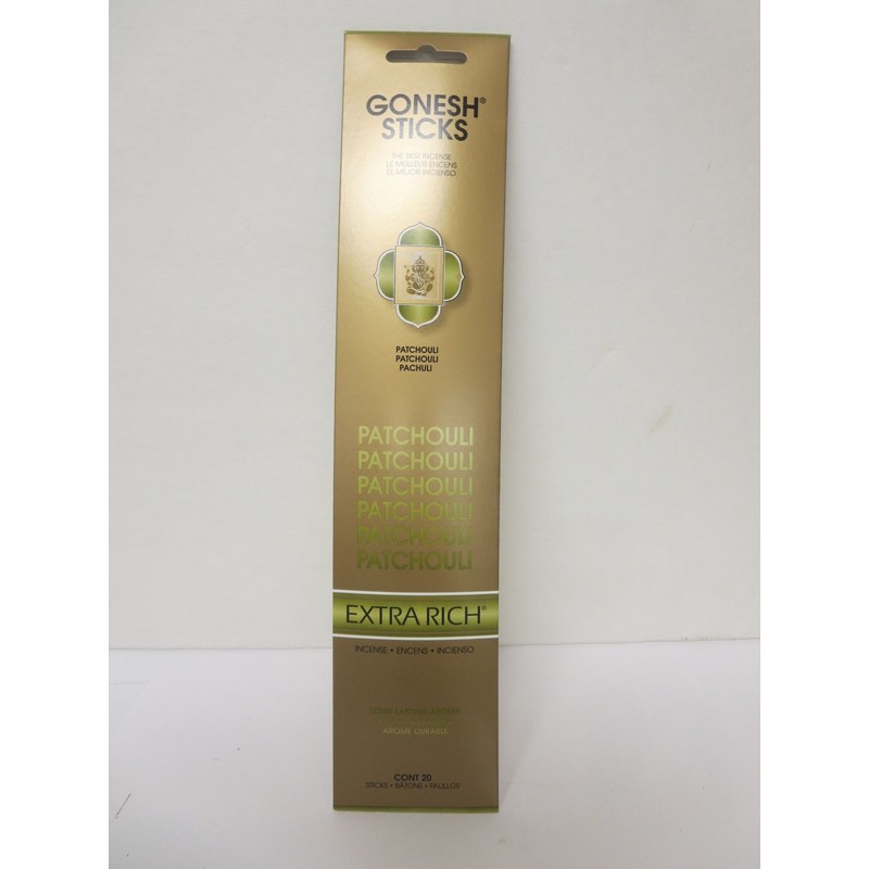 GONESH Incense Sticks Patchouli Lot of 12