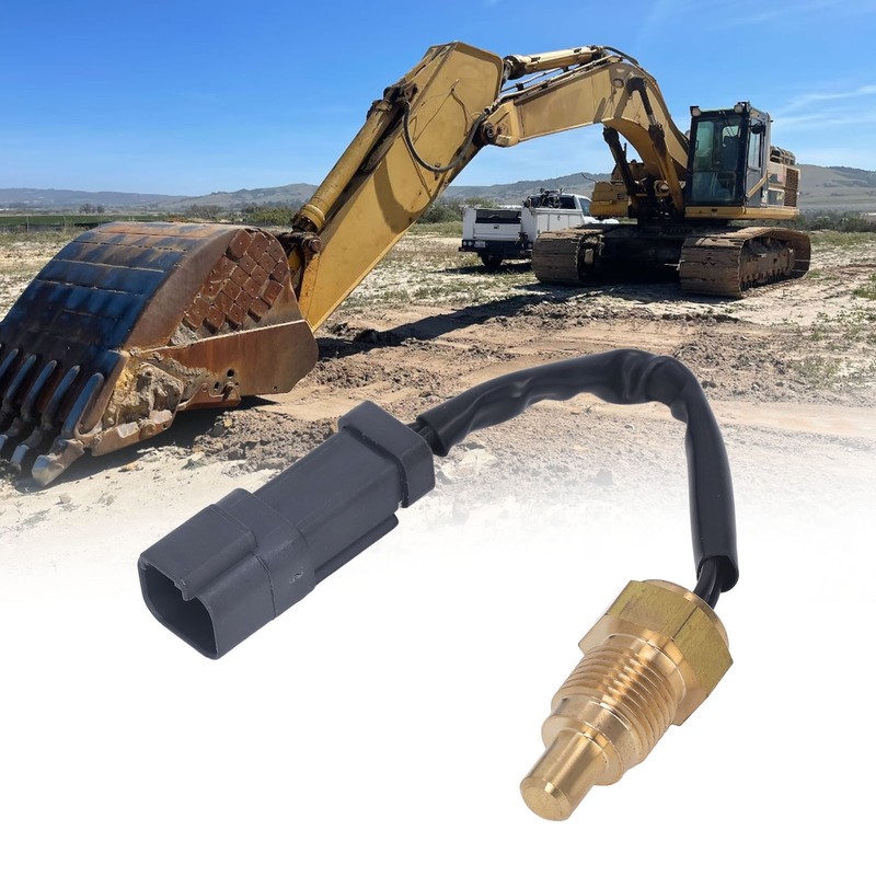 2Pin Excavator Water Temperature Sensor Brass High Accuracy Robust Water