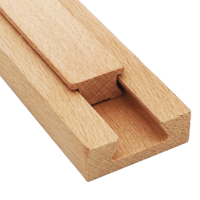 Wood Drawer Slides 4PCS 15.7 Inch Wooden Drawer Rails Classic