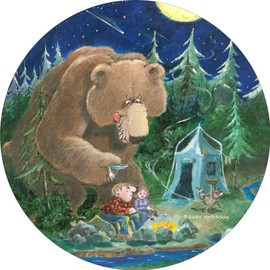 Tire Cover Central Bear Camper Appetizer Spare tire Cover (Custom Made to Your tire Size-See menu)